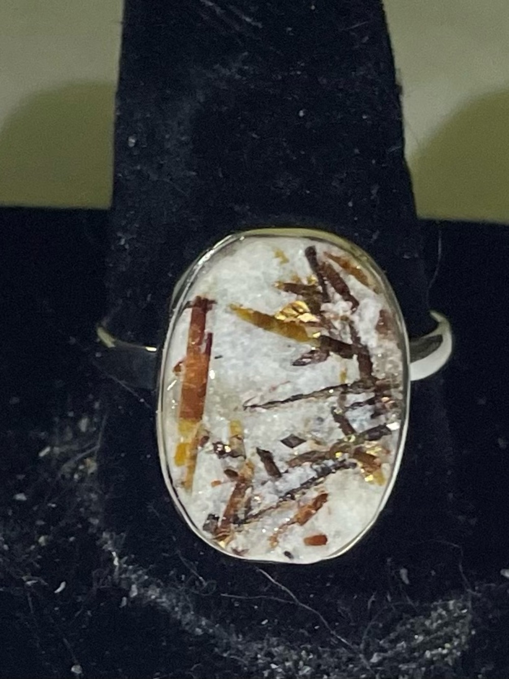 Astrophyllite ring